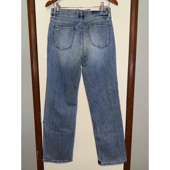 NWT Eunina Codi Distressed Medium Wash High Rise Dad Jeans Sz 7 - Picture 4 of 16